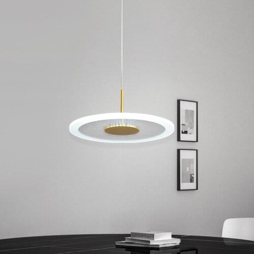 Modern Pendant Lamp Led Copper Acrylic pendant lamp Living Room Decoration Hanging Lamps For Bedroom Dining Room