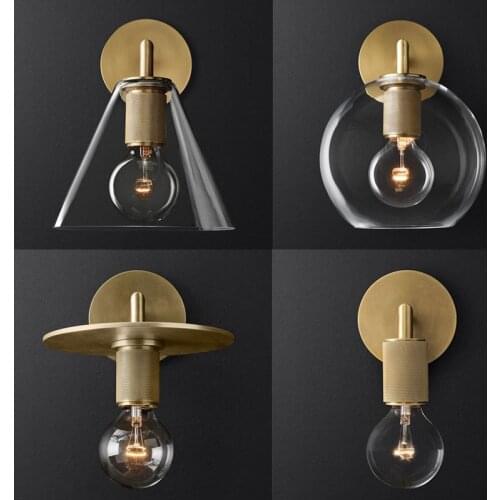 Vintage led wall light luminaria crystal living room corridor bedside monkey lamp home deco