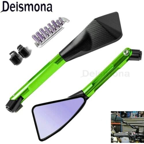 Motorcycle rearview mirror For Kawasaki Z650 ER4N ER6N ER-6F ER-5 H2 Street ZRX1200 Concours 14