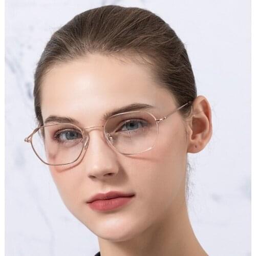 BLUEMOKY Titanium Glasses Frame Optical Glasses Frame Korean 2020 Women Men Ultralight Square Myopia Prescription Eyewear