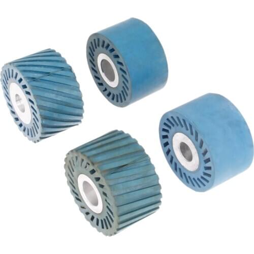 1 Pc 86*50mm Solid/Serrated Rubber Contact Wheel Belt Grinder Backstand Idler Abrasive Tools Polishing Grinding Sanding Wheel