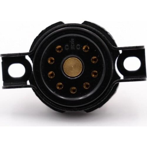 1 Piece CMC Bakelite PTFE Vacuum Tube Sockets Bases 9PIN Apply For 12AT7 12AU7 12AX7 EL84 6922 Hifi DIY