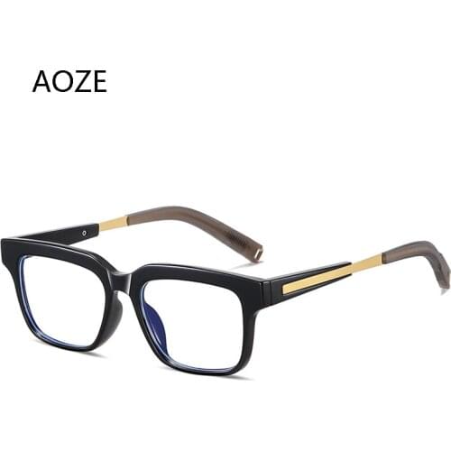 AOZE 2021 Fashion Casual Frame Sun Glasses For Woman New Fashion Sunglasses For Man Anti Blue Light Eyeglasses Oculos