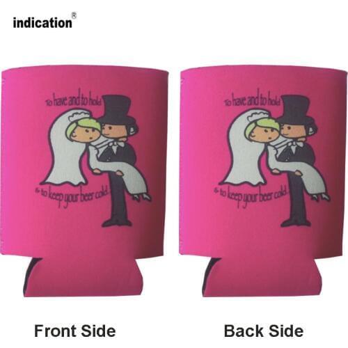 Custom Logo Can Holders For Beer Insulated Cooler Bags Neoprene Drink Sleeve Wedding Gift Customize Waterproof Stubby Beer Cover