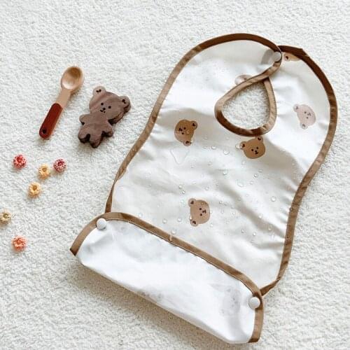 Korea ins baby eating bib baby bib waterproof saliva pocket sleeveless childrens meal pocket