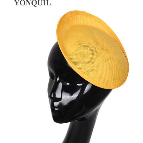 Imitation Sinamay 20 CM Fascinator Base Make For Ladies New DIY Hats Hair Accessories Women Wedding Party Headpiece 5Pcs/Lot