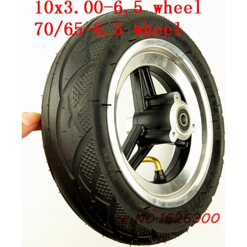 10x3.00-6.5 vacuum tire wheels 70/65-6.5 tubeless vacuum tyre and alloy wheel hub 10 inch Electric scooter front wheels
