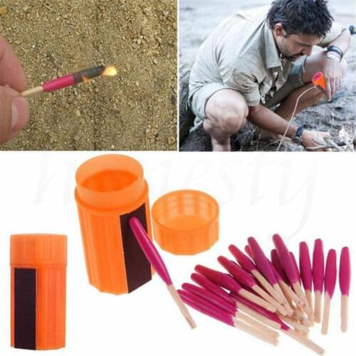 Outdoor Stormproof Waterproof Emergency Survival Lighter Kit Gear Storm Matches