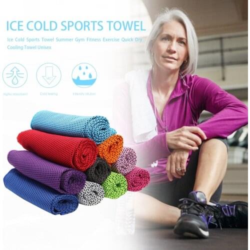 Fashion Cold Towel High Strength Water Absorption Gym Outdoor Fitness Exercise Quick Dry Cooling Towel for Men Women