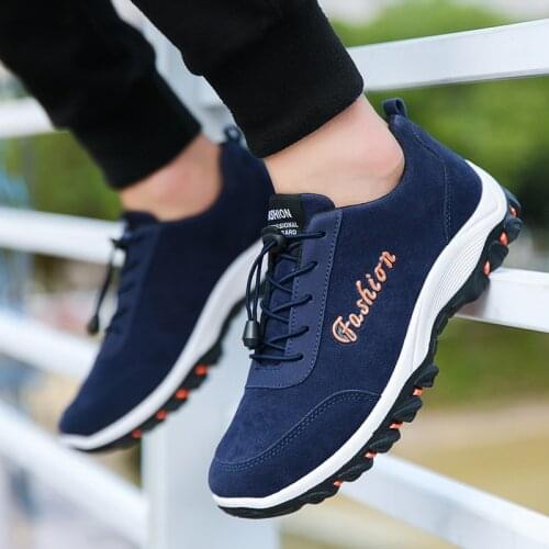 Men Shoes 2019 Autumn Men Casual Shoes Outdoor Non-slip Men Sneakers Breathable Comfortable Work Shoes Fashion Sneakers Tennis