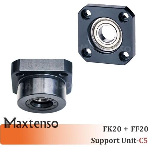 MAXTENSO Support Unit Set FK20 FF20 Professional fixed side FKFF C5 for ball screw TBI sfu sfnu 2510 3010 Premium CNC set