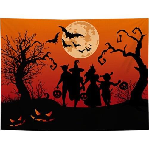 Halloween Tapestry Wall Hanging Psychedelic Tapestry Home Decoration For Room Hanging Mysterious Tapestries For Room