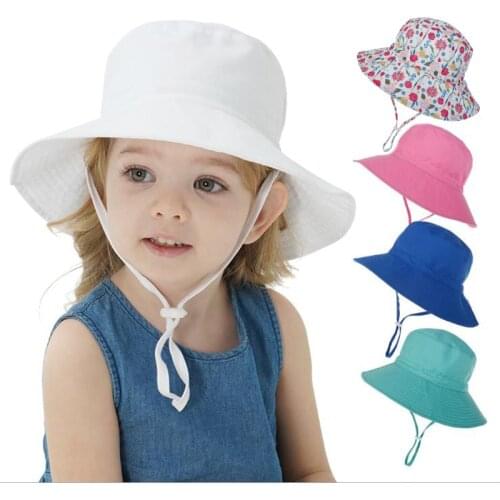 2Pcs Childrens Hats Spring Summer Sun Bucket Hat Boy and Girls Baby Breathable Basin Cap Casual Beach Fisherman Hat Women New