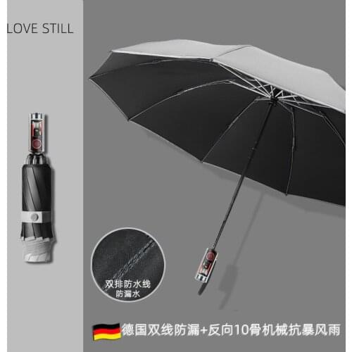 Fold Automatic Umbrella Large Uv Protection Windproof Business Adult Sun Umbrella Beach Fashion Guarda Chuva Rain Gear BD50RR