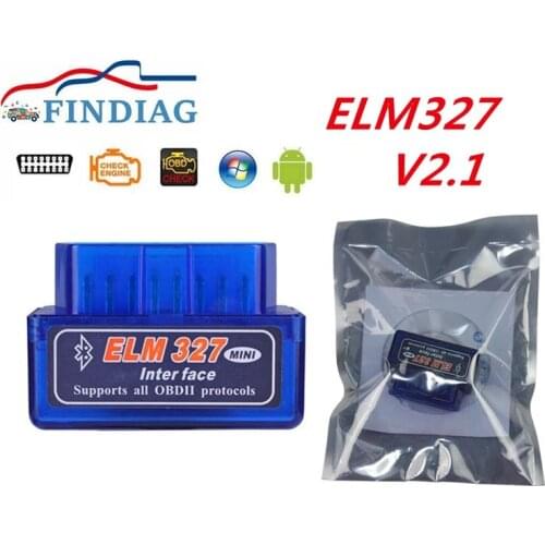 Super MINI Bluetooth Scanner ELM327 V2.1 Car Auto Interface Works on All OBD2 Vehicles Read Diagnostic Codes OBDII Protocols