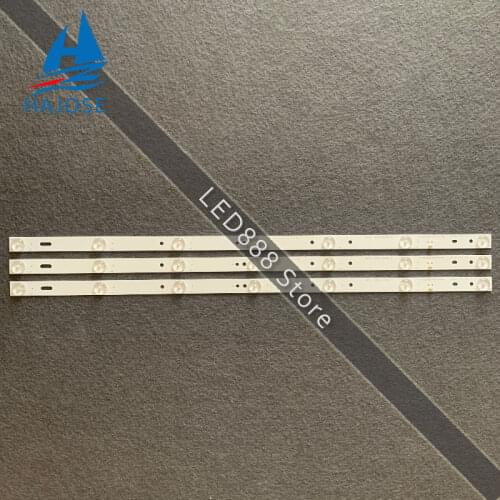 3pcs LED Backlight Strip for JVC 32LEM-1009 32LEM-1007 LE-32D7 ED-32D8 LT-32DE75 HL-00320A28-0701S-04 B0 A2 ZDCX32D07-ZC14FG-05