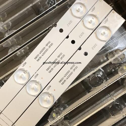 LED TV For Telefunken TF-LED32S27T2 32" LED Bar Backlight Strips Line Ruler 5800-W32001-3P00 0P00 Ver00.00 RDL320HY