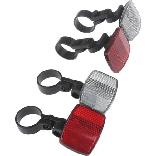 New Outdoor Bike Lights Reflector Handlebar Mount Safe Reflector Bicycle Bike Front Rear Warning Red / White Bike Accessories