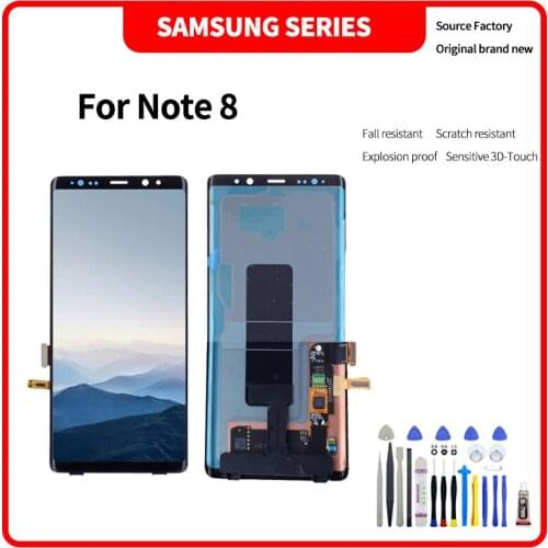 For SAMSUNG Note 8 LCD display High quality HD brand new screen assembly with Disassembly tools