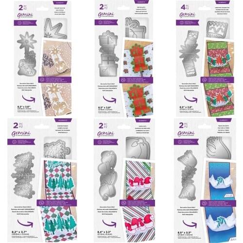 3D Christmas Lemen Metal Cutting Dies No Stamps For DIY Scrapbooking Craft Stencil Decoration Embossed Paper Card Making Die Cut