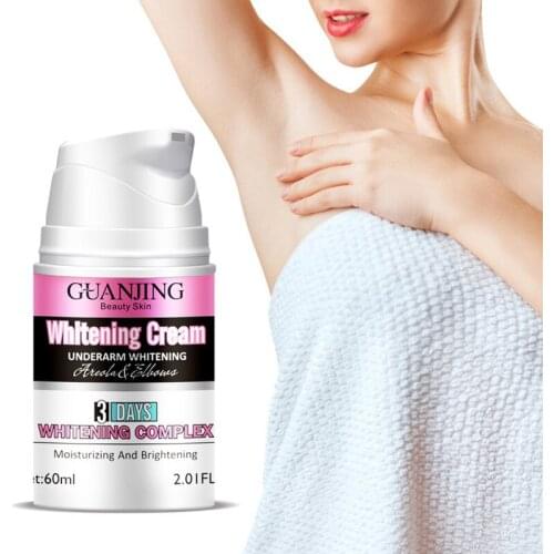 60ml Underarm Whitening Cream Moisturizing Nourish Brighten Skin Color Reduce Dark Lines Lighten Spots Reduce Melanin Skin Care