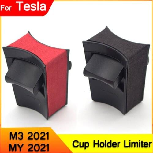 For Tesla Model 3 2021 Model Y 2021 Car Water Cup Slot Slip Limit Clip ABS Cup Holder Clip limiter Accessories