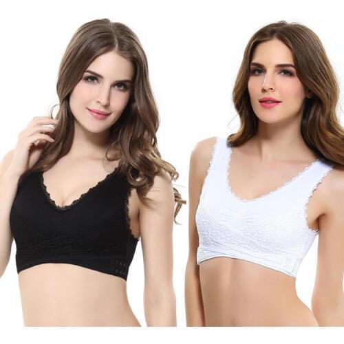Women Bra Sexy Push Up Shakeproof Brassiere Lace Full Cup Padded Wireless Underwear Seamless Breathable Bras Brassiere Clothes