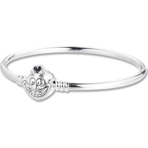 Mothers Day Gift 2021 Bangles Braided Lucky Sign Girl Friends 100% Real Silver S925 Jewelry Snake Chain Bracelets for Women