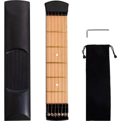 Pocket Acoustic Guitar Practice Tool 6 String Fingerboard 6 Fret Chord Trainer A