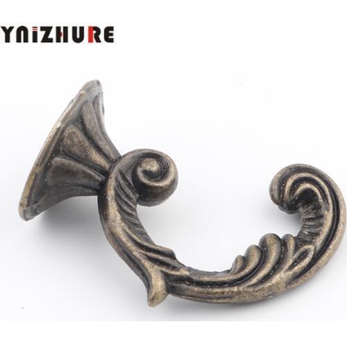Antique Alloy Home Hat Coat Clothes Towel Wall Door Hangers European Hooks Bathroom Accessories Coat Hooks,Bronze Tone,8Pcs