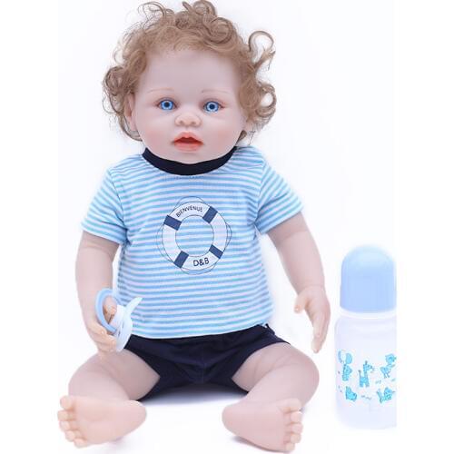 Reborn boy Doll 43cm Full Vinyl silicone reborn baby dolls for girls child gift Realistic Bebes Reborn Menino bonecas