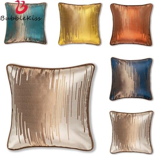 Bubble Kiss Solid Satin Silk Polyester Velvet Cushion Cover Sofa Pillow Case For Living Room Gold Party Home Decor Pillowcase
