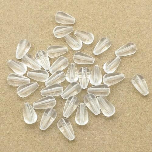 New arrival! 12x7mm 1300pcs Clear Slipper Drop Shape Beads for Handmade Necklace Earring DIY Parts Jewelry Findings & Components