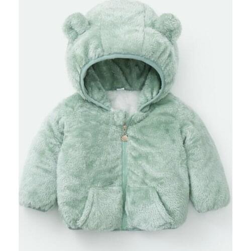 Baby Girls Hoodie Coat Winter Spring Baby Boys Thicken Coat 2020 New Fashion Children Outerwear for Girl Infants Clothing