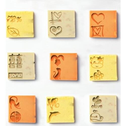 Acrylic crystal Transparent natural handmade acrylic soap seal stamp mold chapter Cute Lovely Plants Flower Animal Life pattern