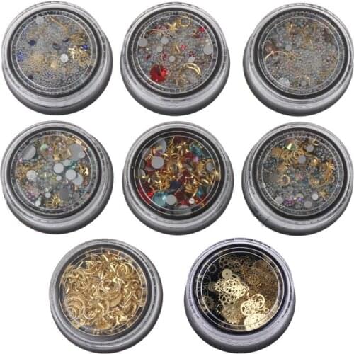 Bubble Beads Wheel Gear Ultra Thin Metal Frame Filling Nail DIY UV Resin Jewelry E56C