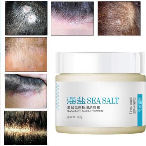240g Anti-Dandruff Sea Salt Shampoo Control Oil Relieve Itching Reducing Dandruff Hair Shampoos Hair Care Efficient and Clean