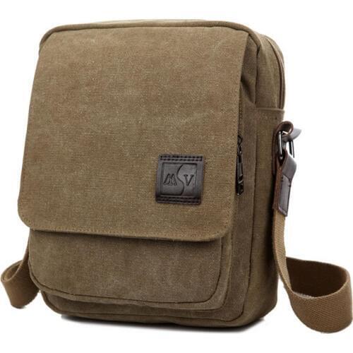 New Men Messenger Bags Canvas Vintage Bag Men Shoulder Crossbody Bags For Man Brown Black Small Bag Designer Handbags Bolso