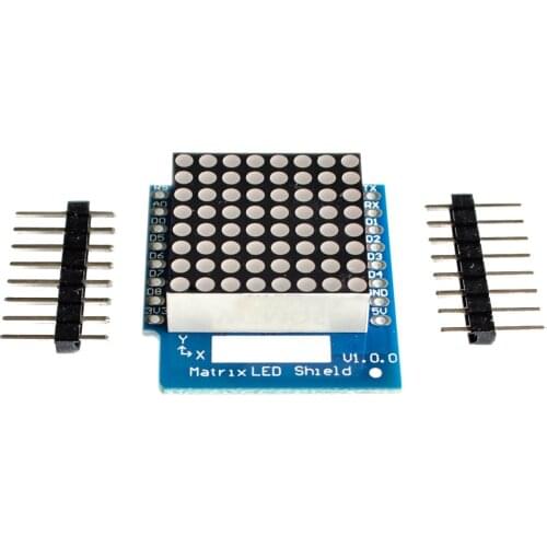Matrix LED Shield V1.0.0 for WEMOS D1 mini