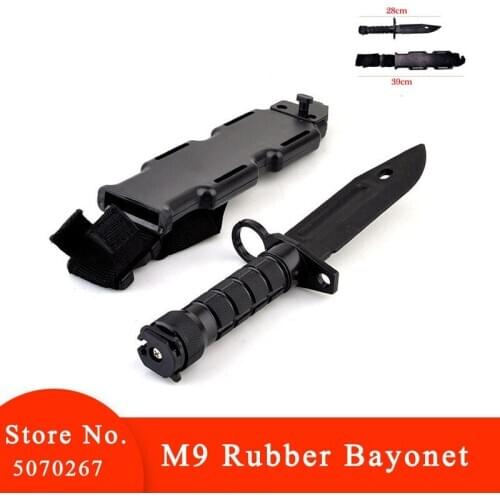 Bayonet Tactical Training Dagger Cosplay Plastics Knife Hunting Rubber Training Knifes Modeling Bayonet Tools CS CY337