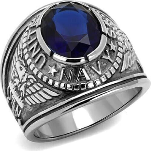 United States NAVY Stainless steel ring military enthusiasts collection act the role ofing is tasted of the United States NAVY