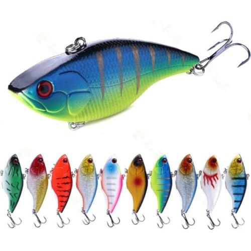 7cm 18g Rattlin Vib Fishing Lure Sinking Wobblers For Pike Fishing Crankbaits Lure Crank Baits Artificial VIB Lures Metal