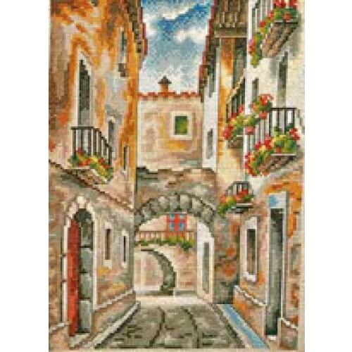 Fishxx Cross Stitch C356scenery[streets]Full embroidery street soluble printing,100% accurate pattern,11CT,Need to embroidery