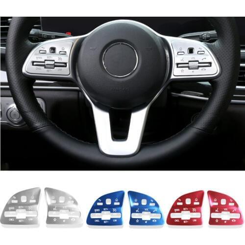 Car Steering Wheel Buttons Sequins Decoration Stickers Trim For Mercedes Benz A B C E Class GLB GLC GLE W177 W205 W213 W247 W167