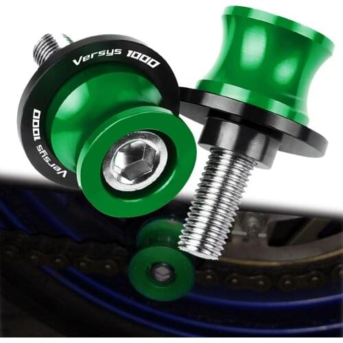 10MM Motorcycle Accessories Swingarm Spools Slider Stand Screws Swingarm Sliders For Kawasaki VERSYS1000 2012 2013 VERSYS 1000