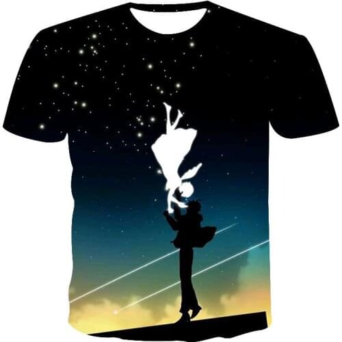 2020 Boutique 3D Fashion T-shirt Mens Abstract Art Cartoon/Animal/Printing/Hip Hop Personalized Trend Summer Short Sleeve