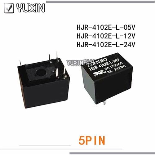 5PCS/LOT 100%Original&New Relay HJR-4102E-L-05V HJR-4102E-L-12V HJR-4102E-L-24V HJR 4102E L 24V HJR-4102E-L 12VDC 5VDC