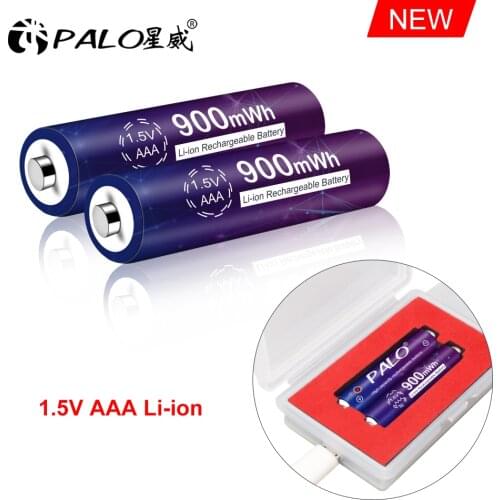 New 900mwh 1.5V AAA lithium Battery AAA rechargeable battery for Remote Control Toy Batery Smoke alarm with charger