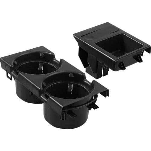 Car Center Console Water Cup Holder Beverage Bottle Holder Coin Tray For Bmw 3 Series E46 318I 320I 98-06 51168217953 Black