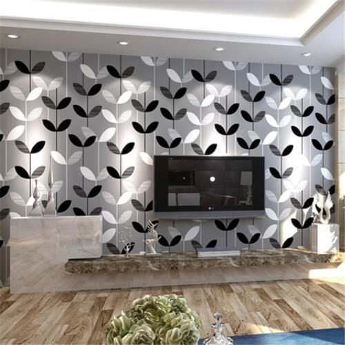 Beibehang European fresh floral non-woven environmental protection 3D wallpaper decoration living room bedroom 3d wallpaper